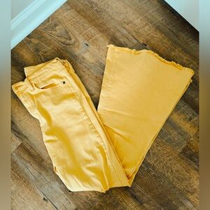 Sneak Peek Women's High Rise Distressed Flare Jeans